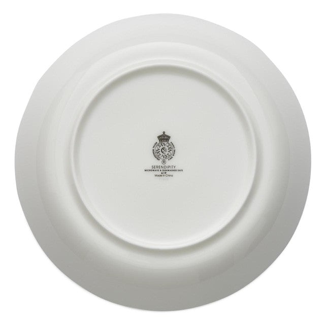 Portmeirion white pasta bowls set of 4, 21.8cm, imported from the UK