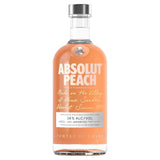 Absolut peach flavoured vodka - British product