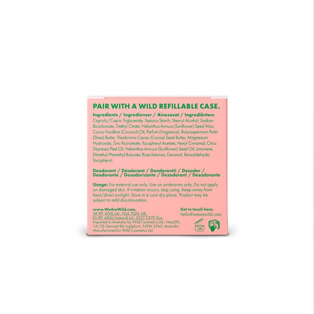 Wild Juicy Mango deodorant refill, imported from the UK
