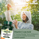 Natures Aid Low Acid Vitamin C 1000mg Tablets, imported from the UK