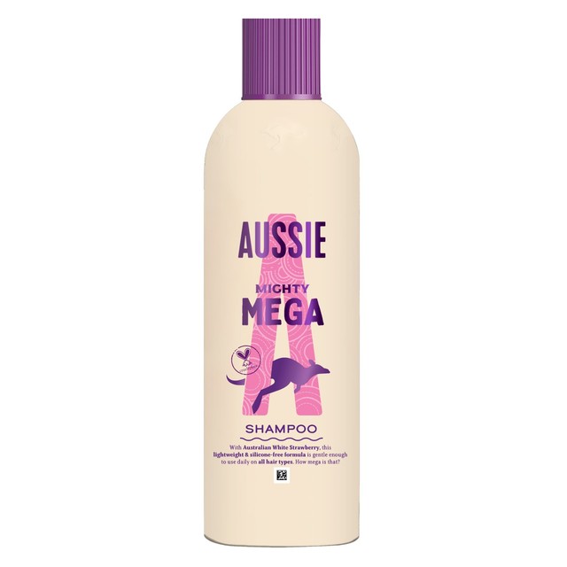 Aussie Mega White Strawberry shampoo 300ml - British product