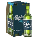 Carlsberg Alcohol Free Lager Beer 4 x 330ml bottles - British product