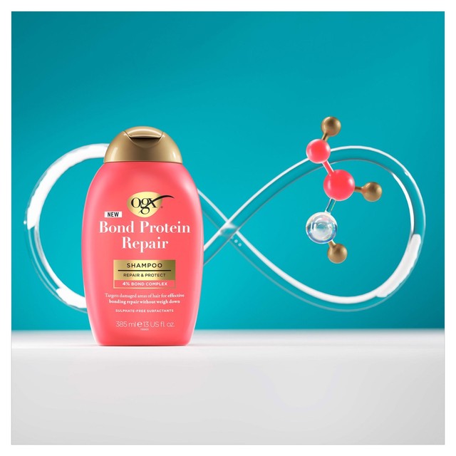 OGX Bond Protein Repair Shampoo 385ml, imported from the UK