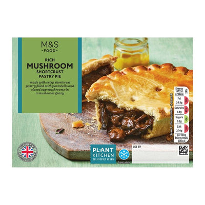 M&S M&S Plant Kitchen فطيرة فطر نباتية بعجينة قصيرة 200 جرام - اشترِ عبر الإنترنت من McGrocer