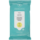 M&S Kitchen Surface Wipes Lemon Ginger 30 Pack (British brand)