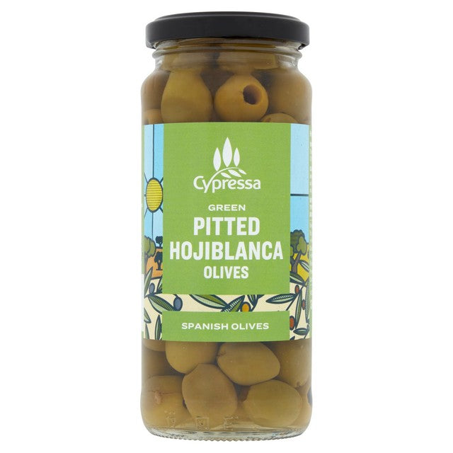 Cypressa pitted green olives 340g - British product