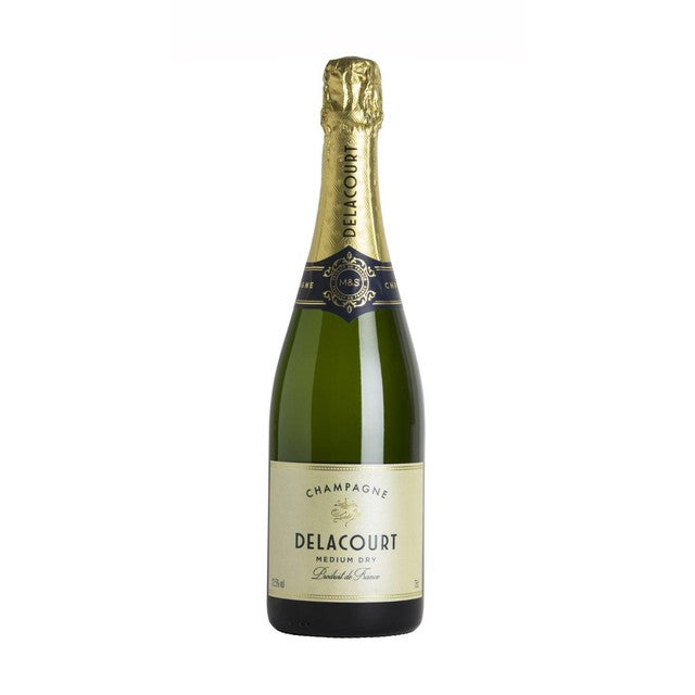 M&S Champagne Medium Dry 75cl, imported from the UK