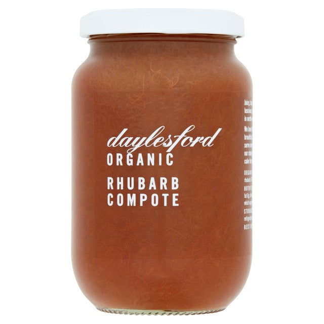 Daylesford organic rhubarb compote 385g - British product