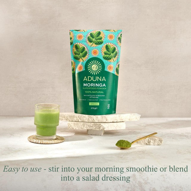 Aduna Moringa Organic Superfood Powder 275g - British product