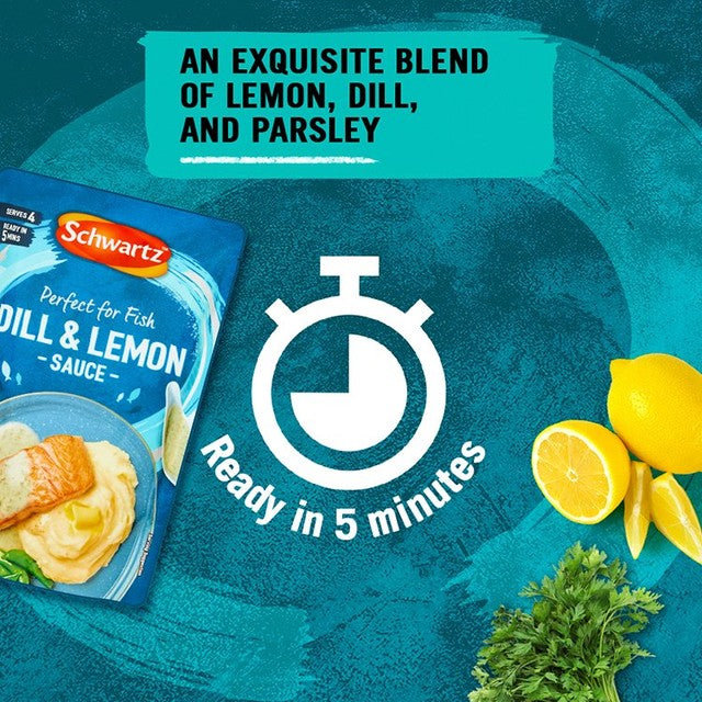 Schwartz dill and lemon sauce for fish 300g (British brand)