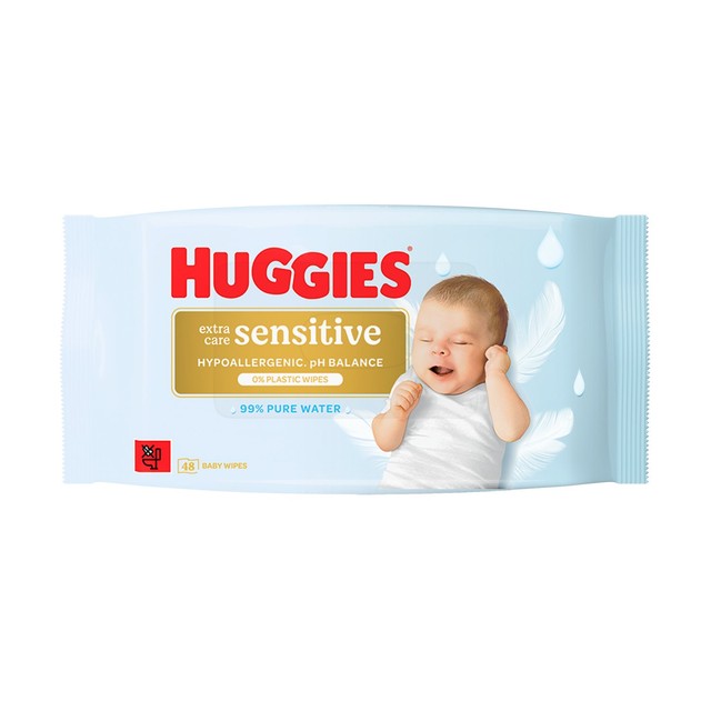Huggies Sensitive baby wipes 48 Pack, UK version