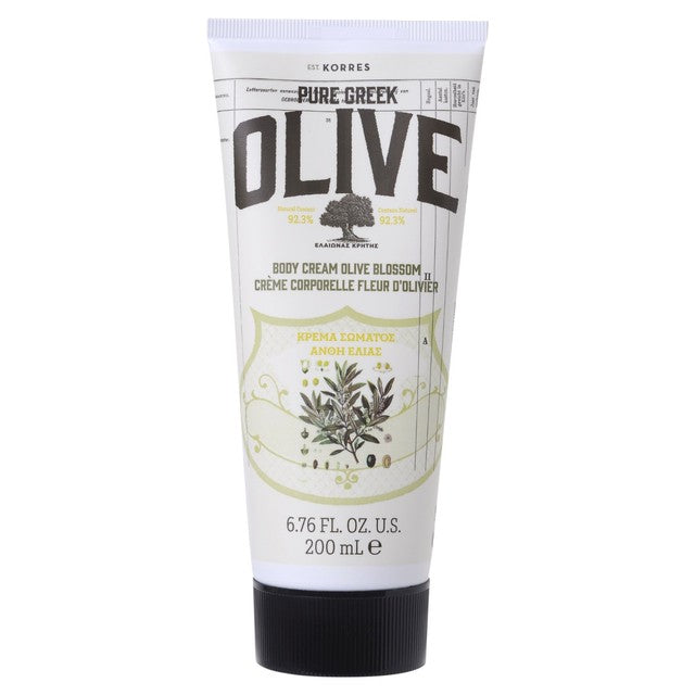 Korres olive body cream vegan 200ml, UK version