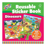 Galt Dinosaurs reusable sticker book 21x21cm, UK version