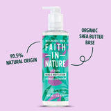 Faith in Nature lavender geranium hand body lotion 400ml - British product