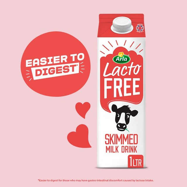 Lactofree Skimmed Lactose Free Milk Drink 1L, UK version
