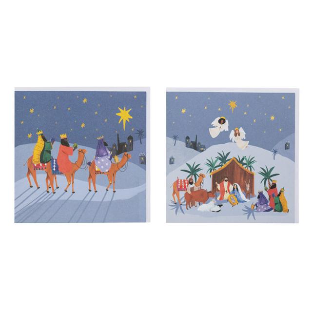 Nativity Charity Christmas Cards Pack of 10 with 2 Designs