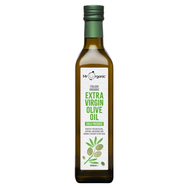 Mr Organic extra virgin olive oil 500ml, imported from the UK