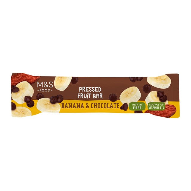 M&S Banana Chocolate Bar 35g, imported from the UK