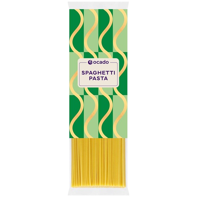Ocado spaghetti 500g, imported from the UK