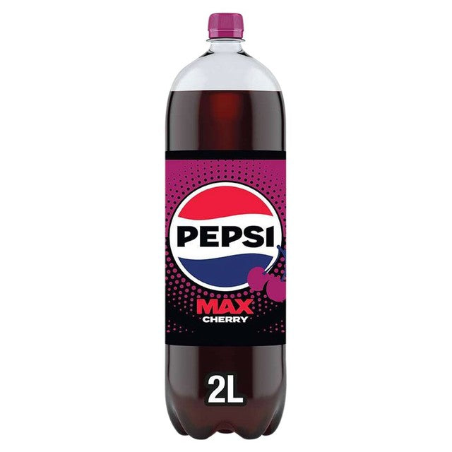Pepsi Max Cherry sugar-free cola 2L, imported from the UK