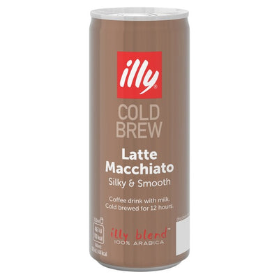 illy Cold Brew Latte Macchiato, trinkfertiger Kaffee, 250 ml