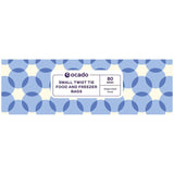 Ocado small twist tie food and freezer bags 80 pack, imported from the UK