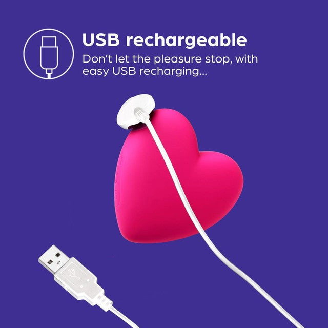 So Divine Heart Vibrator Je t'aime 6.7cm (British brand)