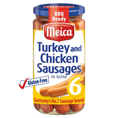 M&S Meica Turkey & Chicken Hot Dog Sausages in Brine 380g- Buy online at McGrocer