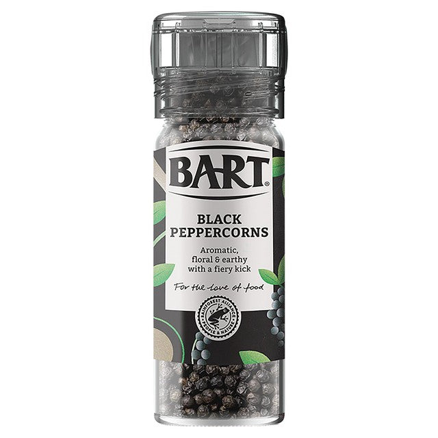Bart black peppercorn mill 42g - British product