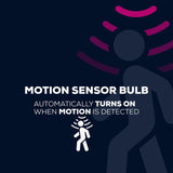 TCP motion sensor bulb warm white B22 9W (British brand)