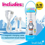 Brush-Baby kids electric toothbrush Percy Penguin - British product