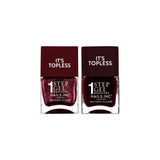 Nails Inc. Cherry Noir nail polish duo, imported from the UK