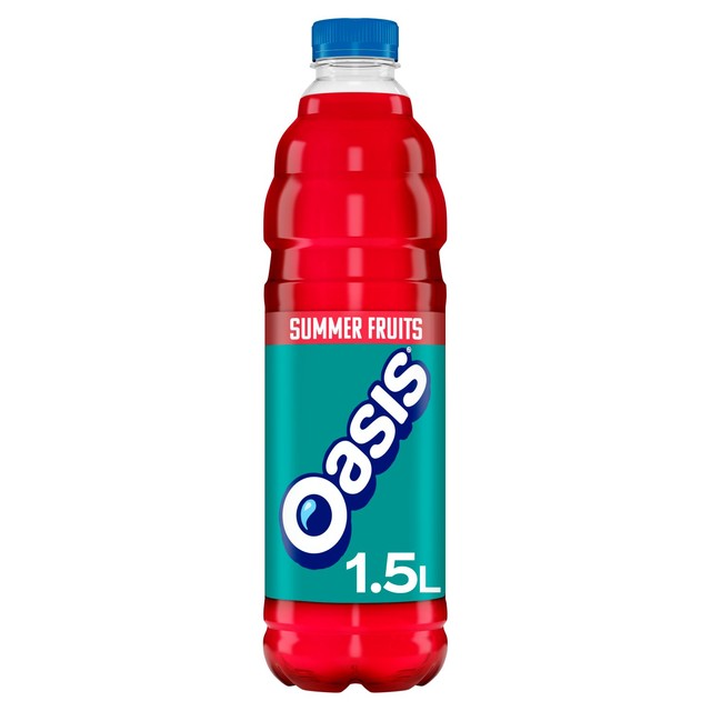 Oasis Summer Fruits juice drink 1.5L, imported from the UK