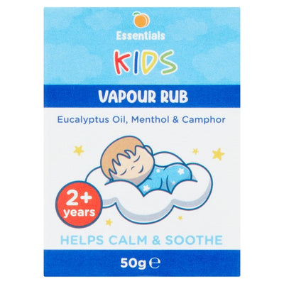 Bálsamo vaporizador Essentials Kids para el alivio del resfriado y la congestión 50 g