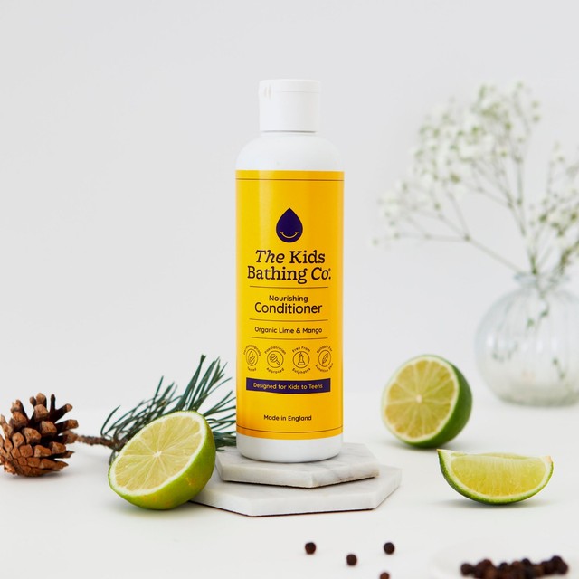 The Kids Bathing Co. Organic Lime & Mango Nourishing Conditioner 250ml (British brand)