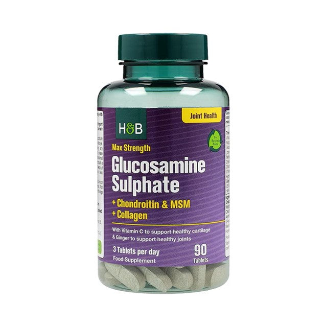 Holland & Barrett Max Strength Glucosamine & Chondroitin tablets 90 tablets, UK version