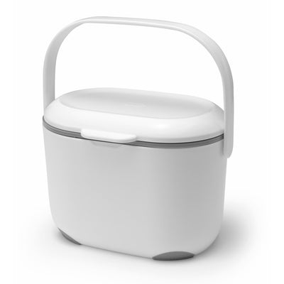 M&S Addis White Grey Kitchen Compost Bin 2.5 Litre- Buy online at McGrocer
