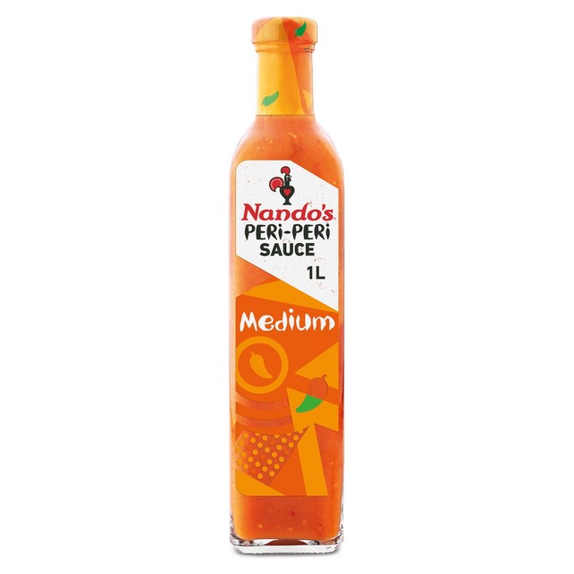 Nando's medium peri-peri sauce 1kg, imported from the UK