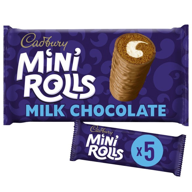 Cadbury Chocolate Mini Rolls 5 pack - British product