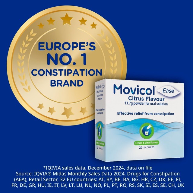 Movicol Ease Citrus constipation relief 20 sachets, imported from the UK