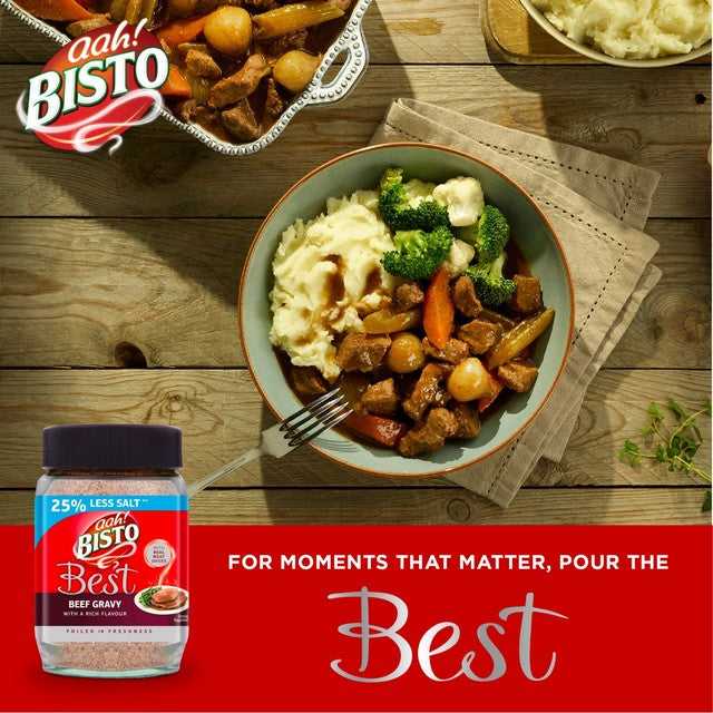Bisto Best Reduced Salt Beef Gravy Granules 390g - British product