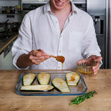 Pyrex glass baking tray 32cm, imported from the UK