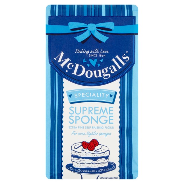 McDougalls Self Raising Supreme Sponge Flour 1kg, imported from the UK