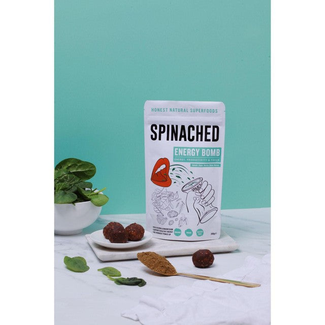 spinached organic energy bomb superfood supplement powder 200g (British brand)