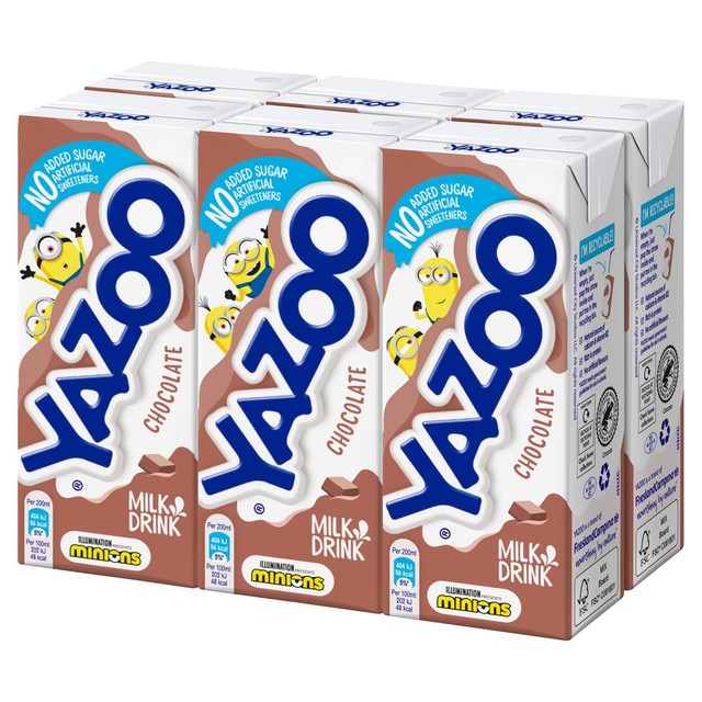 Yazoo chocolate milk drink no added sugar 200ml (British brand)