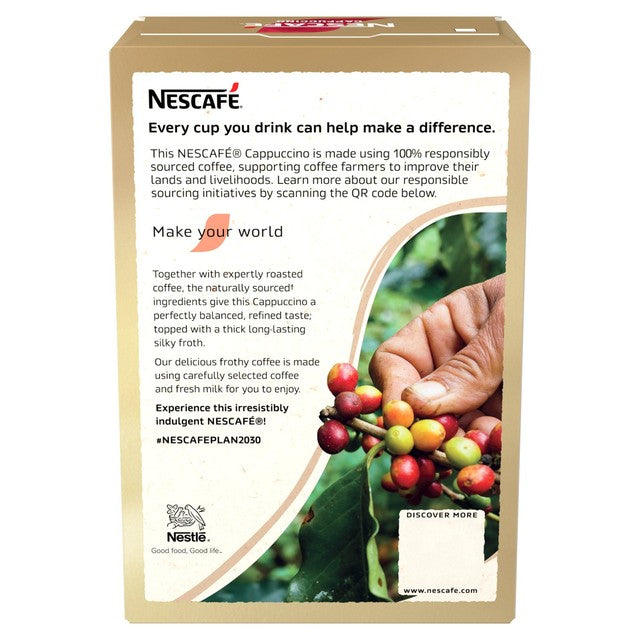 Nescafe cappuccino instant coffee 7 sachets, imported from the UK
