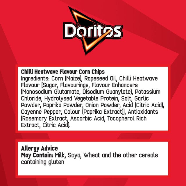 Doritos Chilli Heatwave Tortilla-Chips Multipack – Britisches Produkt
