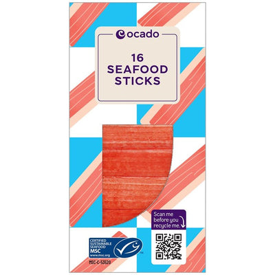 M&S Ocado 16 MSC Crab Flavoured Seafood Sticks 250g- Buy online at McGrocer