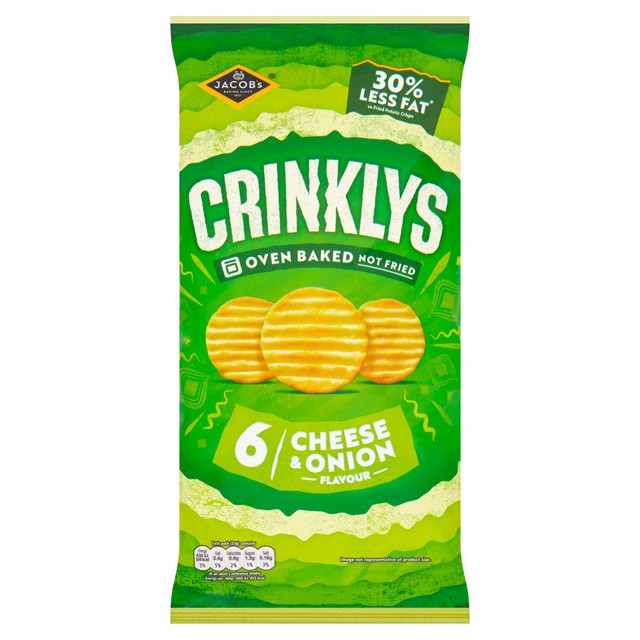 Jacob's cheese and onion flavour snack biscuits 6 x 23g multipack, UK version