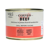 M&S corned beef 205g, imported from the UK